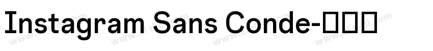 Instagram Sans Conde字体转换
